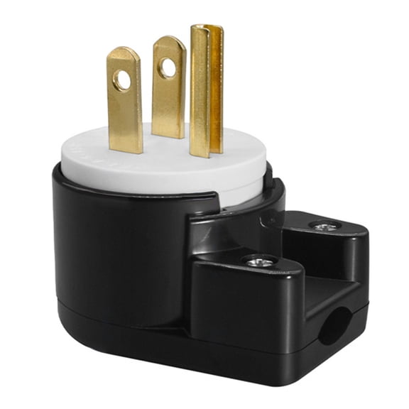 5 - 15P plug 15A 125V 90 degree Swivels Plug 15A 125V T Blade Connectors for Electrical Wiring Projects