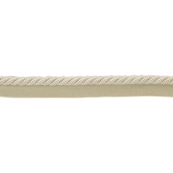 5/16" (0.5cm) Medium Cotton Twisted Rope Cord with Lip | Cord Trim # 0516HRL,, Kasha Ivory #51185 (White Ivory, Cream Ivory, Off White) 6 Yards (18 ft/5.5m)