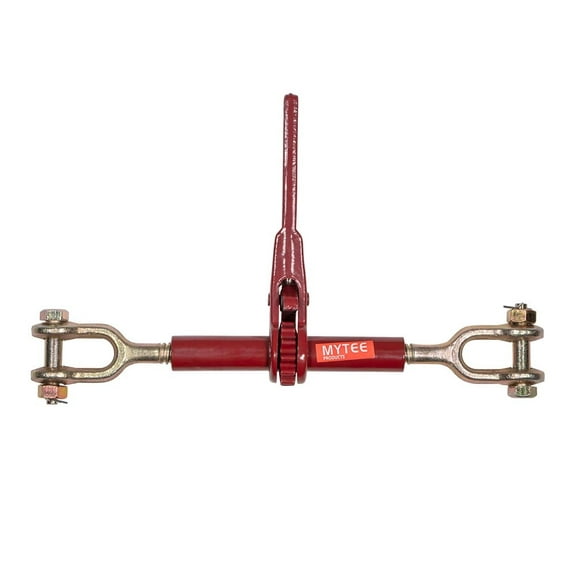 5/16" - 1/4" Jaw Jaw Chain Load Binder 6-5/16" Barrel, 3,500 lbs WLL Ratcheting Tie Down Chain Binder for Transportation, Construction, and Heavy Duty Applications