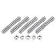 thumbnail image 1 of 5/16"-18 Fully Threaded Rod, 5Pcs 304 Stainless Steel 1.8" Long Threaded Screw, 1 of 7