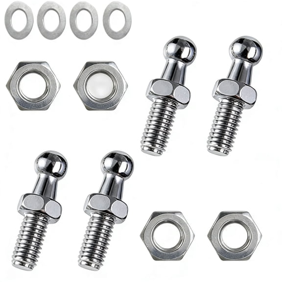 5/16-18 Head Bolts With Nut And Washers Struts Fitting For Car Trunk Hoods Spring Adjustment