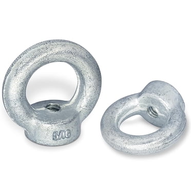 5/8" Hot Dipped Galvanized Lifting Eye Nut, Drop Forged Steel - Pack Of 5