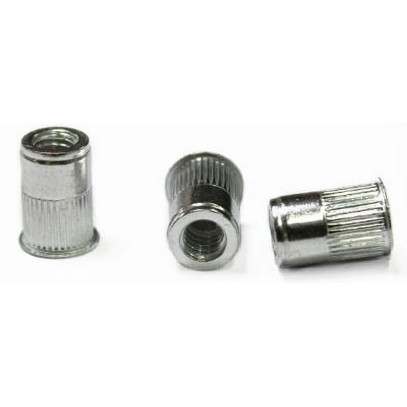 5/16-18 (Max Grip .150) Small Flange Ribbed Blind Threaded Insert / Aluminum - 1000 Piece Carton