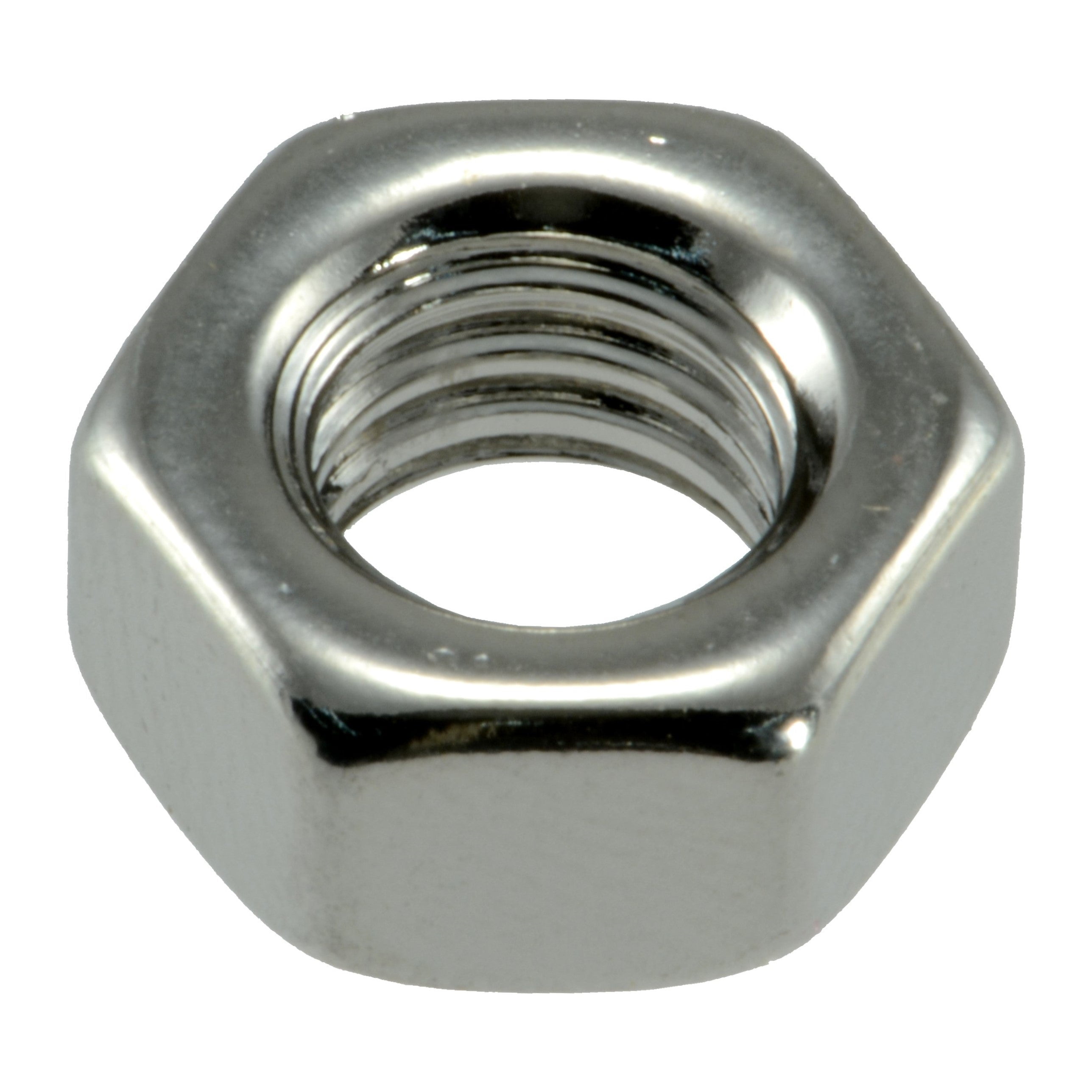 5/16"-18 Polished 18-8 Stainless Steel Grade 5 Coarse Thread Hex Nuts (8 pcs.)
