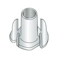 thumbnail image 1 of 5/16-18 X 1/2" 4 Prong Tee Nuts / Steel / Zinc (Quantity: 1,000 pcs), 1 of 1