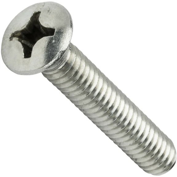5/16-18 X 2-1/2 Phillips Oval Head Machine Screws Stainless Steel 18-8 Qty 10