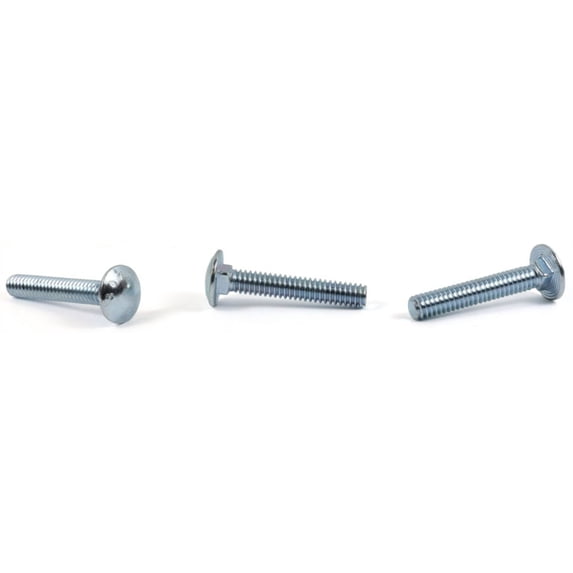5/16-18 x 1 1/2" Short Neck Carriage Bolts / Full Thread / Steel / Zinc - 1000 Piece Carton