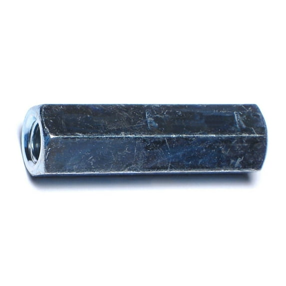 5/16"-18 x 1/2" x 1-3/4" Zinc Plated Steel Coarse Thread Rod Coupling Nuts CNS2-030