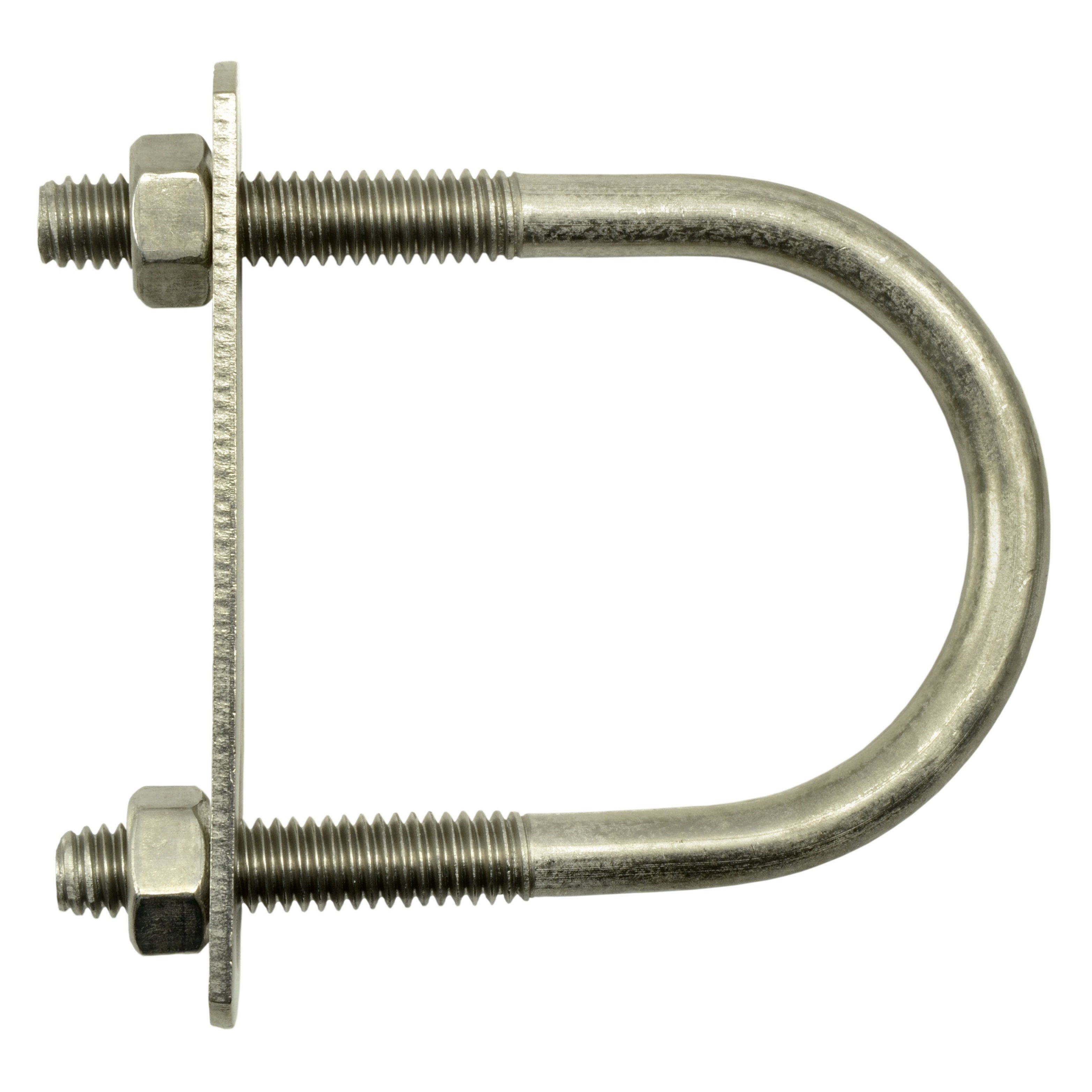 5/16"-18 x 1-3/4" 18-8 Stainless Steel Round U-Bolt (10 pcs.)