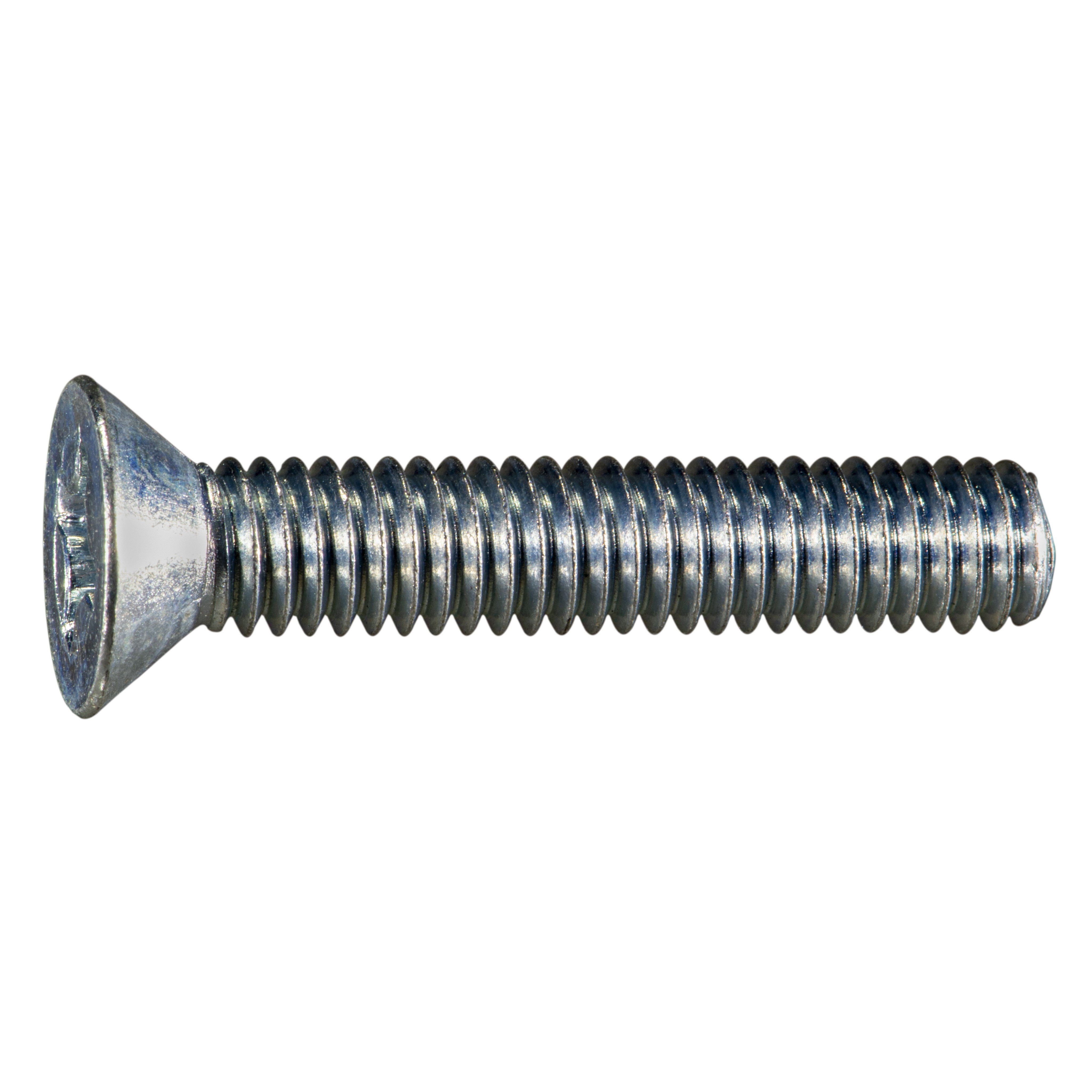 5/16"-18 x 1-3/4" Zinc Phillips Flat Head Machine Screws (50 pcs.)
