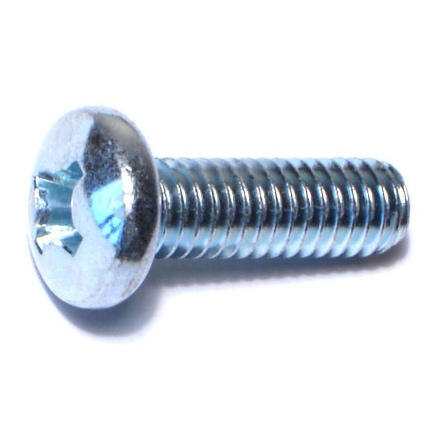 5/16"-18 x 1" Zinc Plated Steel Coarse Thread Phillips Pan Head Machine Screws MSCPS-325
