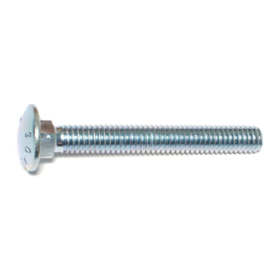 5/16"-18 x 2-1/2" Zinc Plated Grade 2 / A307 Steel Coarse Thread Carriage Bolts CBS-382