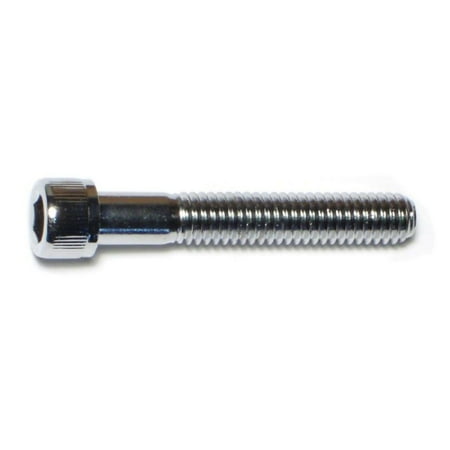 5/16"-18 x 2-1/4" Chrome Grade 8 Knurled Socket Cap Screws SCSKS-117 (10 pcs.)