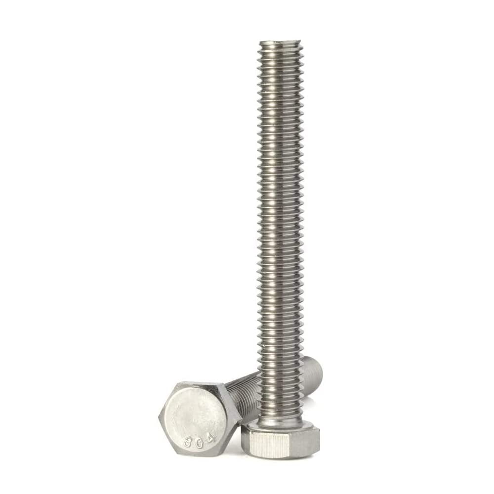 Bullone a testa esagonale M16 x 25-250 mm, bulloni a testa esagonale, acciaio inossidabile 18-8 (304), completamente filettato, finitura liscia, attacco esagonale esterno(M16*150-1PCS