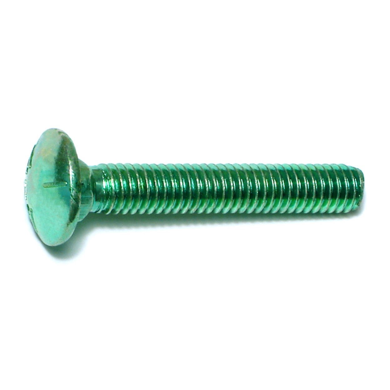 5/16"-18 x 2" Green Rinsed Zinc Grade 5 Carriage Bolts (100 pcs.)
