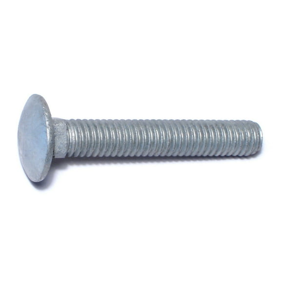 5/16"-18 x 2" Hot Dip Galvanized Grade 2 / A307 Steel Coarse Thread Carriage Bolts CBS-370