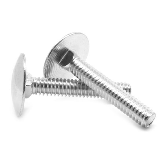 5/16"-18 x 3" (FT) Coarse Thread A307 Grade A Step Bolt Low Carbon Steel Zinc Plated Pk 25