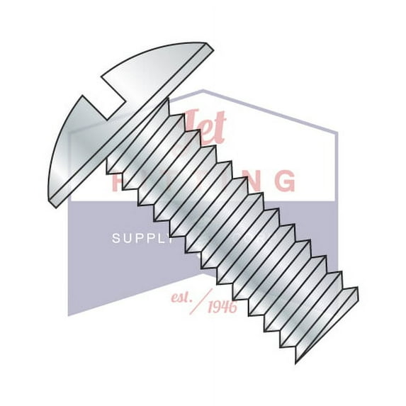 5/16-18 x 3" Machine Screws | Slotted | Truss Head | Steel | Zinc (Quantity: 400)