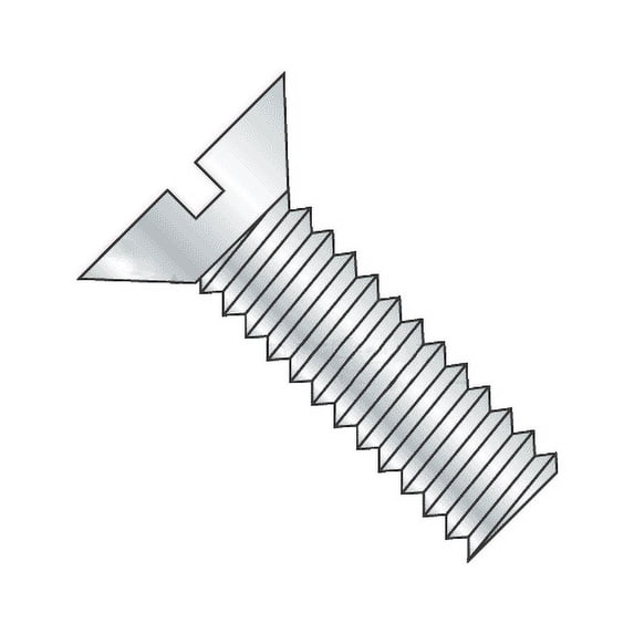 5/16-18 x 4 1/2" Machine Screws / Slotted / Flat Head / Steel / Zinc Plating (Quantity: 500 pcs)