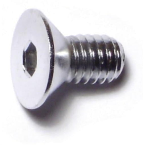 5/16"-18 x 5/8" Chrome Grade 8 Flat Head Socket Cap Screws (10 pcs.)