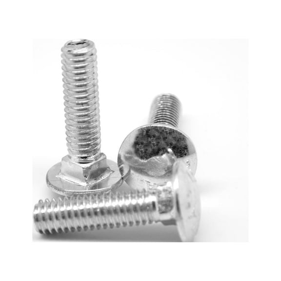 5/16"-18 x 5/8" (FT) Coarse Thread Grade 5 Carriage Bolt Medium Carbon Steel Zinc Plated Pk 100