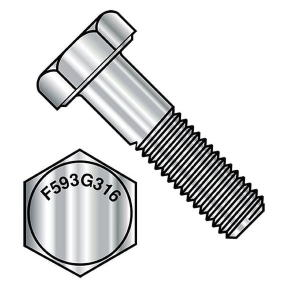 5/16-18X3 1/2 Hex Cap Screw 316 Stainless Steel (Pack Qty 50) BC-3156CH316