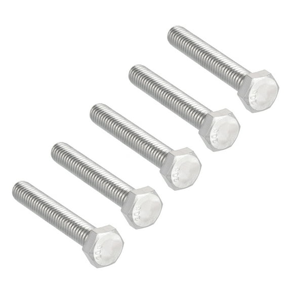5/16-18x2" 304 Stainless Steel Hex Head Screw Bolts 5pcs