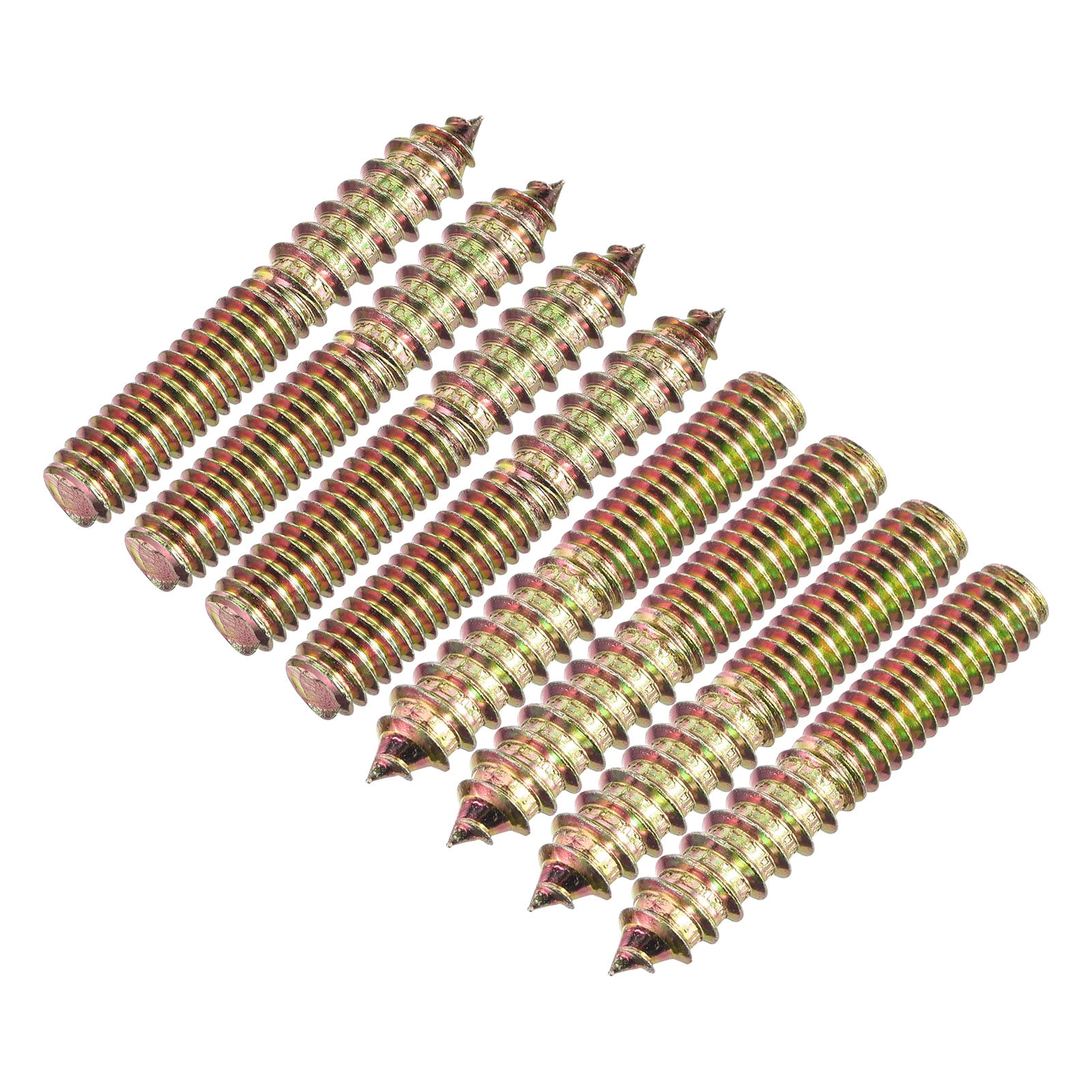 5/16-18x2" Hanger Bolts, 12 Pack Double Ended Screws Wood Dowel Screws ...