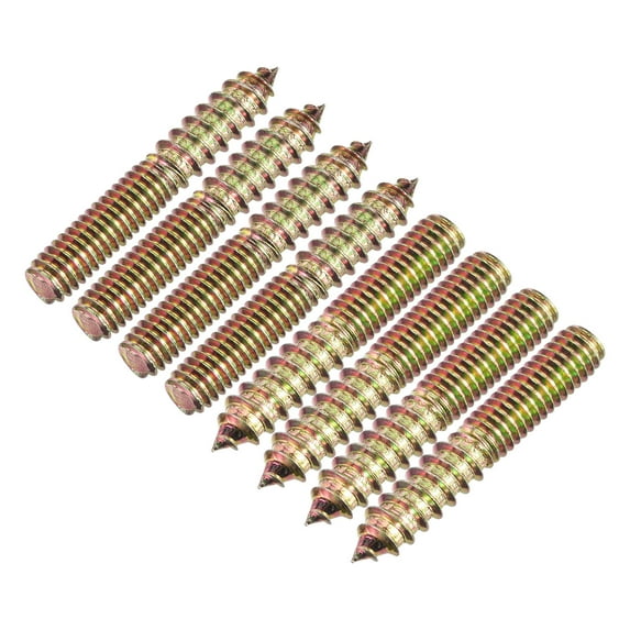5/16-18x2" Hanger Bolts, 8 Pack Double Ended Screws Wood Dowel Screws