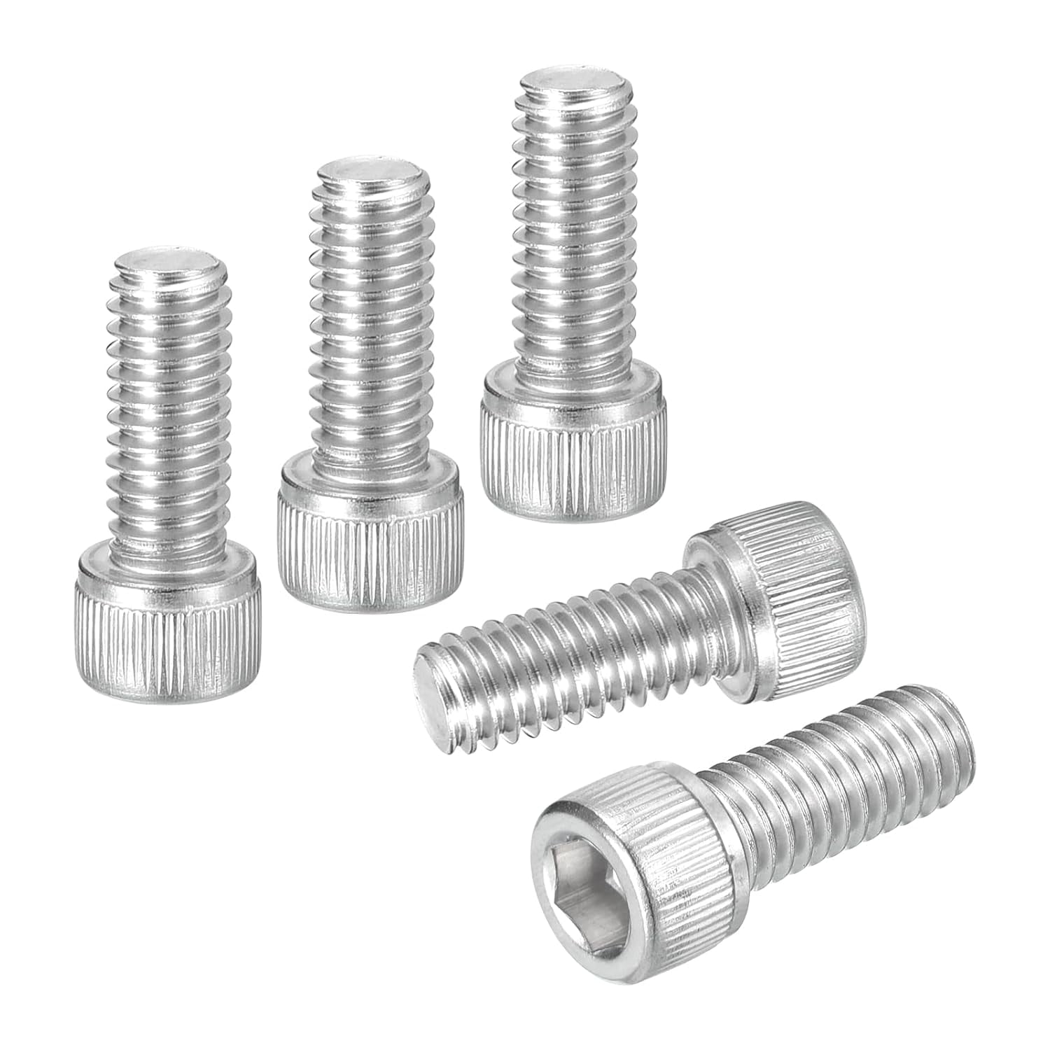 M6 X 60mm Flat Head Socket Head Screws – Stainless Steel 304, Black Finish, Fully Threaded, 10-Pack – Furniture & Cabinetry