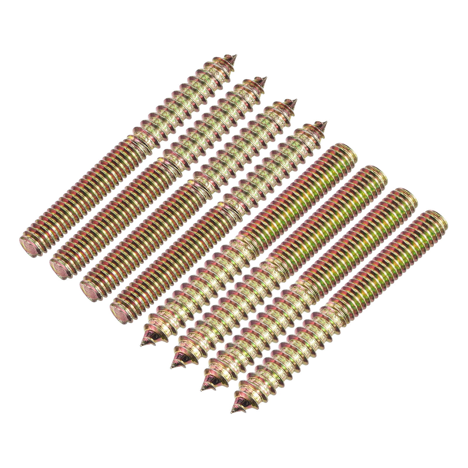 5/1618x3" Hanger Bolts, 8 Pack Double Ended Screws Wood Dowel Screws