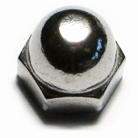 5/16"-24 18-8 Stainless Steel Fine Thread Acorn Cap Nuts (8 pcs.)