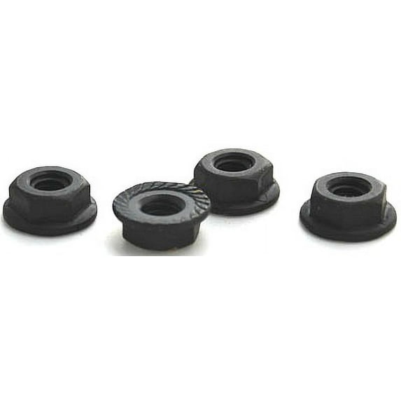5/16-24 Serrated Hex Flange Locknuts / Steel / Black Oxide - 1500 Piece Carton
