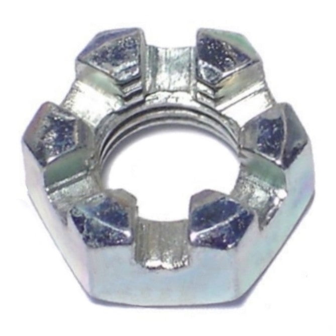 5/16"-24 Zinc Plated Steel Fine Thread Castle Hex Nuts (16 pcs.)
