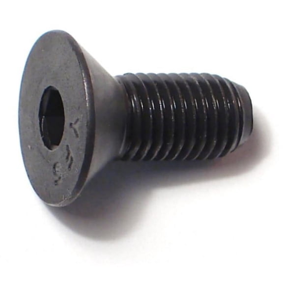 5/16"-24 x 3/4" Plain Steel Fine Thread Flat Head Socket Cap Screws (8 pcs.)