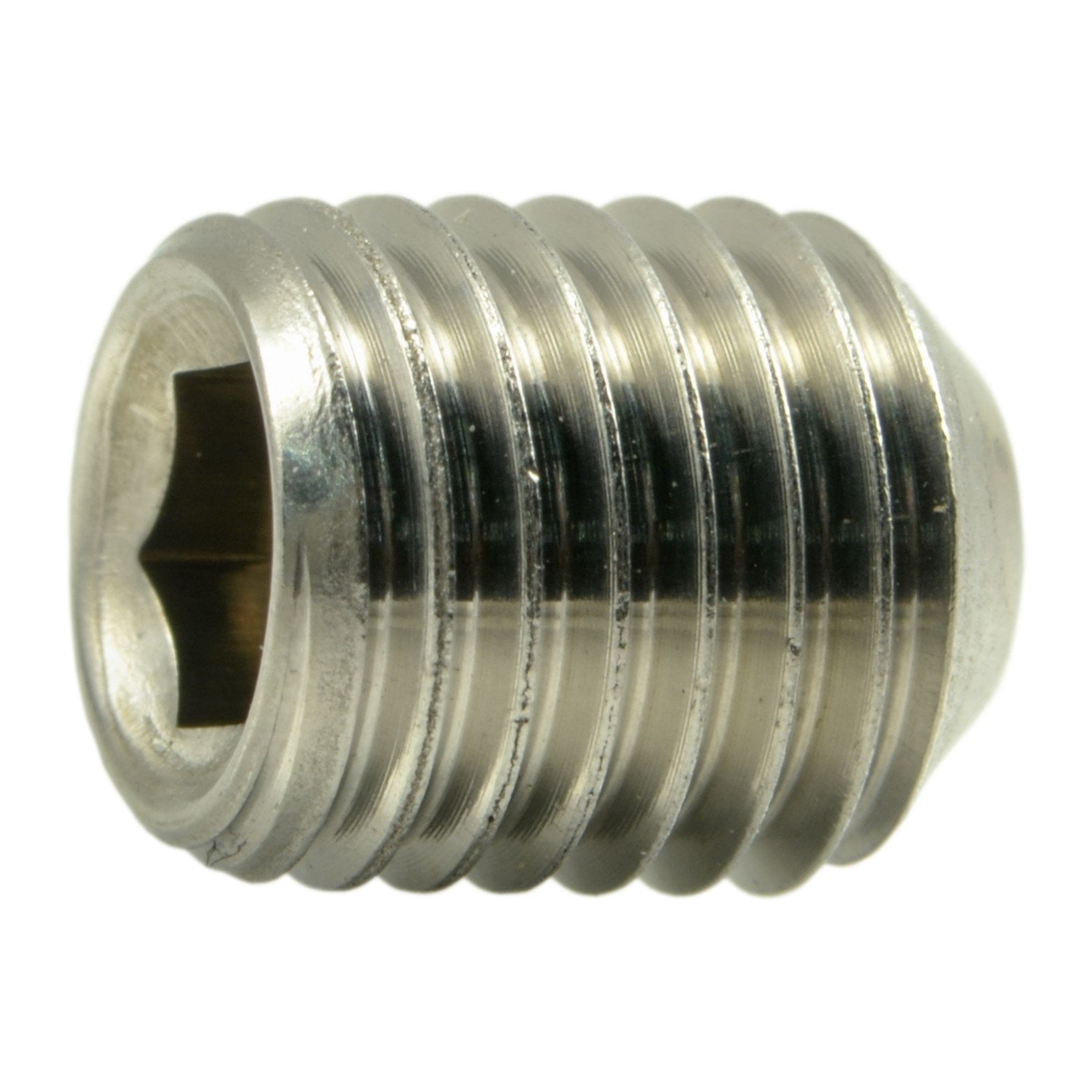 5/16"-24 x 3/8" 18-8 Stainless Hex Socket Headless Set Screws (12 pcs.)
