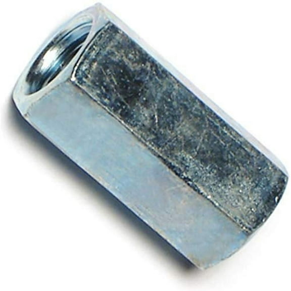 5/16"-24 x 7/8" Zinc Plated Steel Fine Thread Rod Coupling Nuts CPLNT-097
