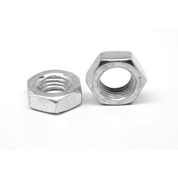5/16"-24 x 9/16" x 7/32" Fine Thread Hex Machine Screw Nut Low Carbon Steel Zinc Plated Pk 2000