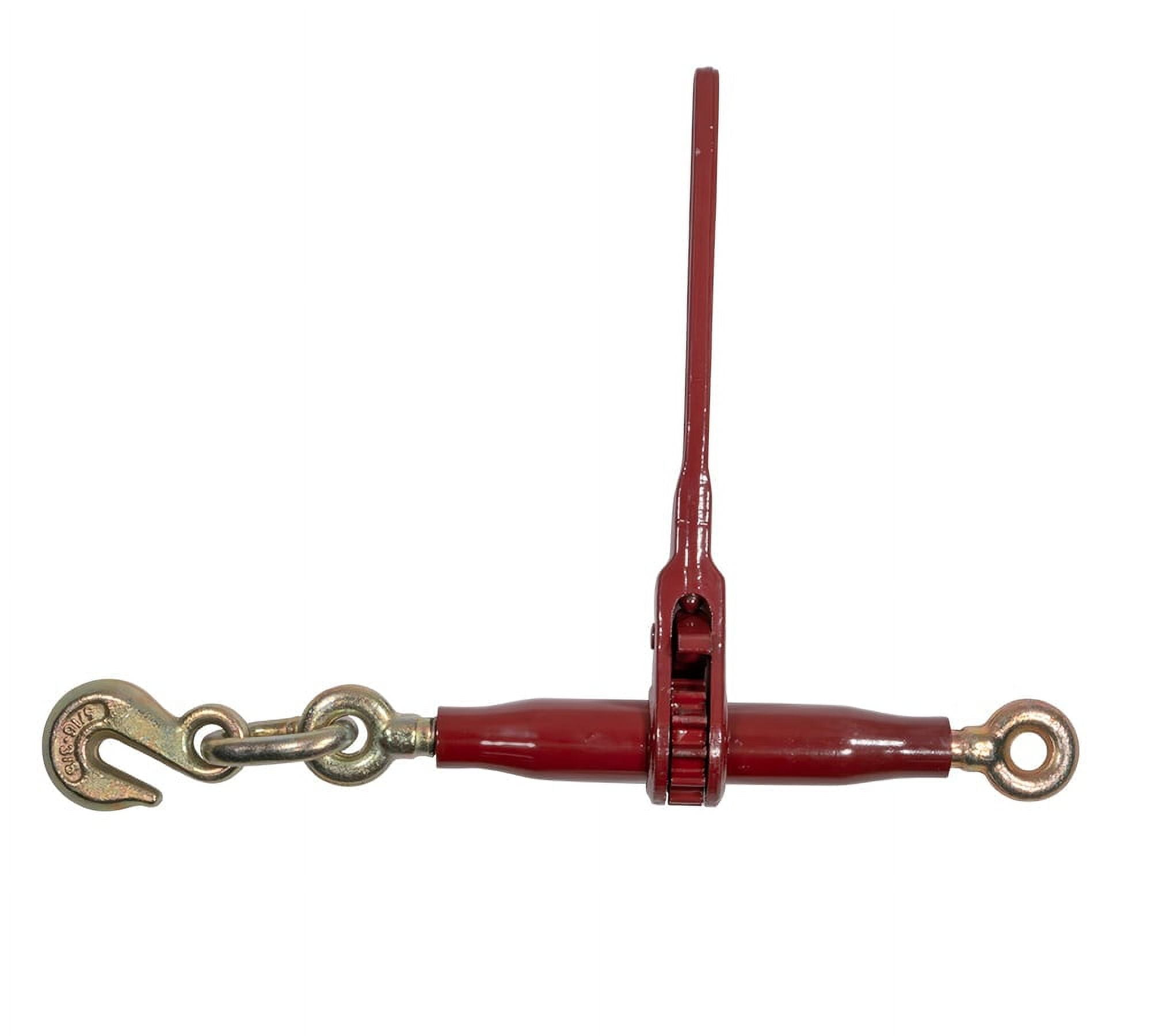 4-Pack Ratchet Chain Binder Kit - G70 5/16x10FT Chains With 9200 Lbs Capacity