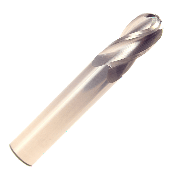 5/16" 4F Single End 4FL Single End Ball End Mill, Drill America, MMO5/16-4FSE-BN