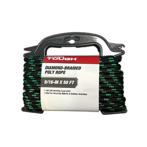 Hyper Tough Diameter 5/16 inch x 50 feet Polypropylene Diamond-Braid Rope