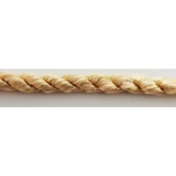 5/16" (8mm) Twist Cord Rope Trimming with Metallic - 10 Yards - Many Colors Available!