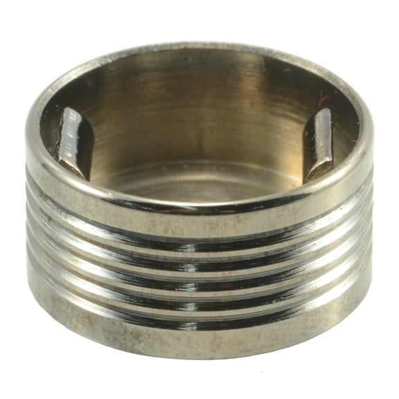 5/16" Black Chrome Plated Steel Hex Head Bolt Caps (6 pcs.)