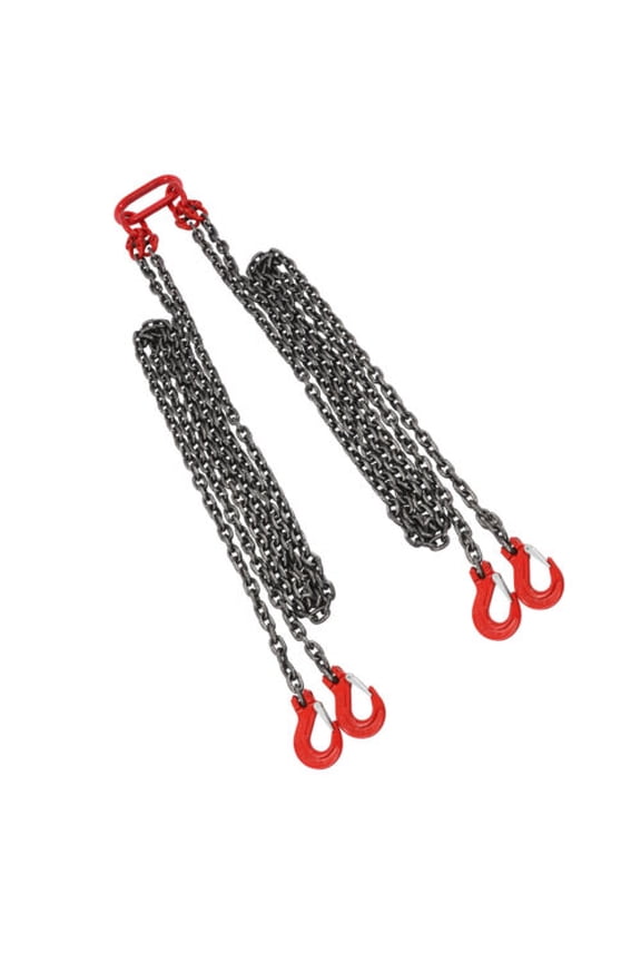 5/16" Chain Sling 4Legs with Sling Hooks G80 Lifting Chain Sling 13FT Lift Chain
