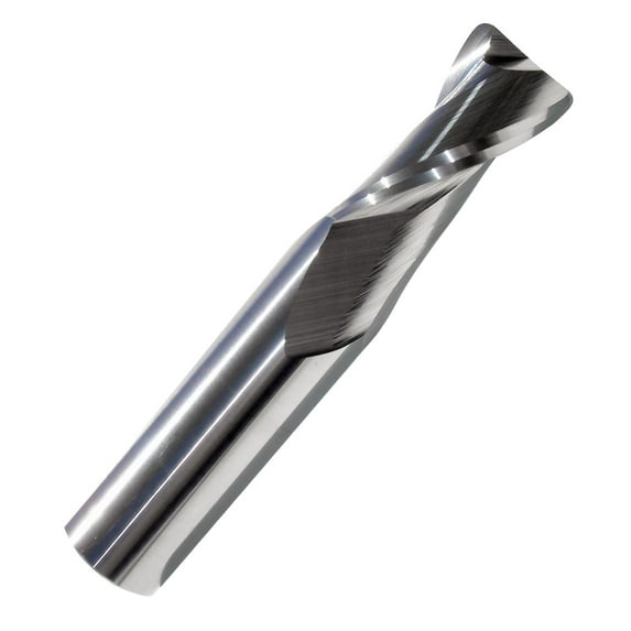 5/16 Diameter 2 Flute Carbide End Mill Bright .015" Corner Radius, .812" Length of Cut, 2-1/2" Overall Length