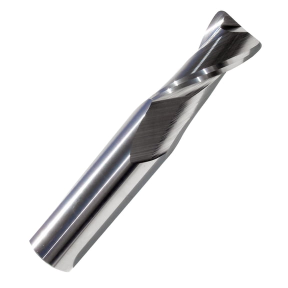 5/16 Diameter 2 Flute Carbide End Mill Bright .060" Corner Radius, .812" Length of Cut, 2-1/2" Overall Length