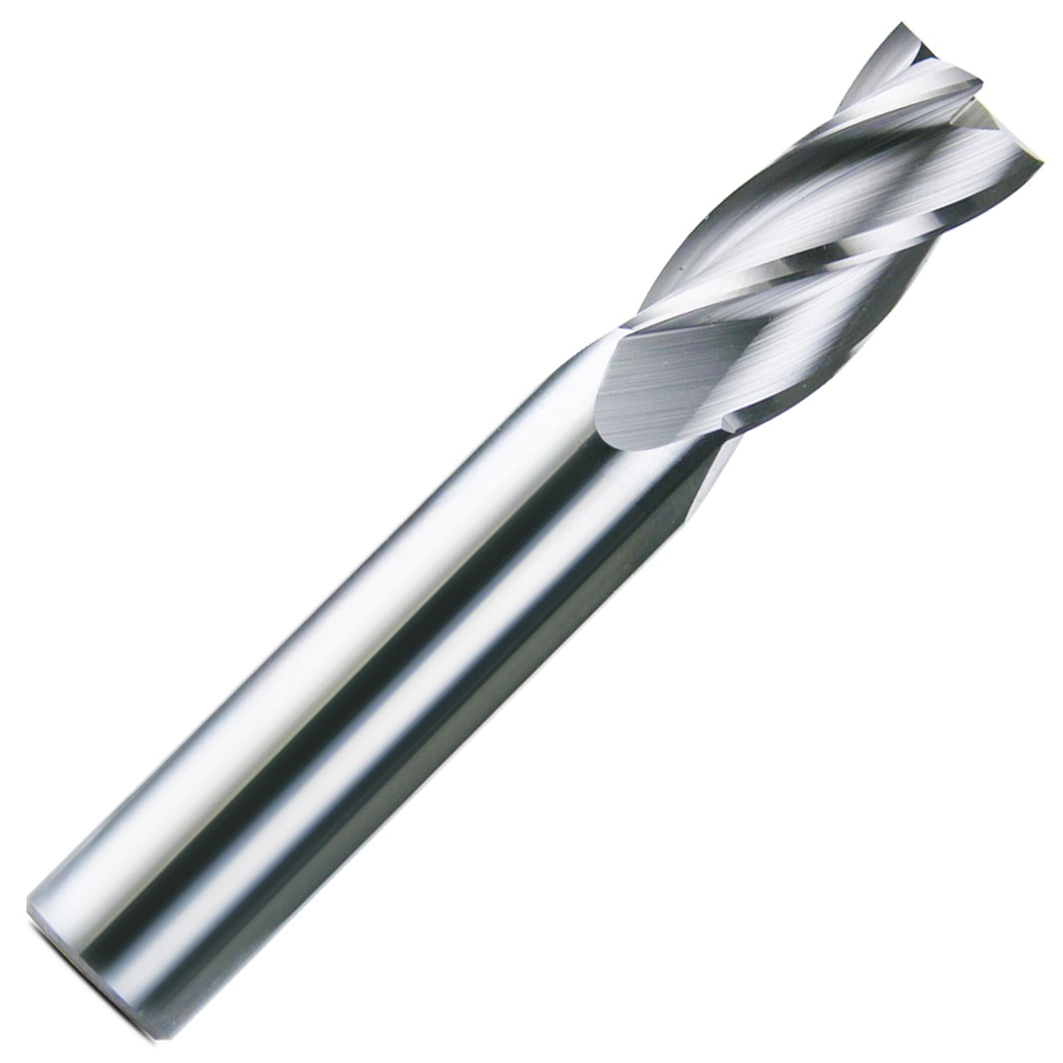 5/16" Diameter 4 Flute Single End Stub 30° Carbide End Mill , 1/2"Length of Cut, 5/16" Shank, 2" OAL
