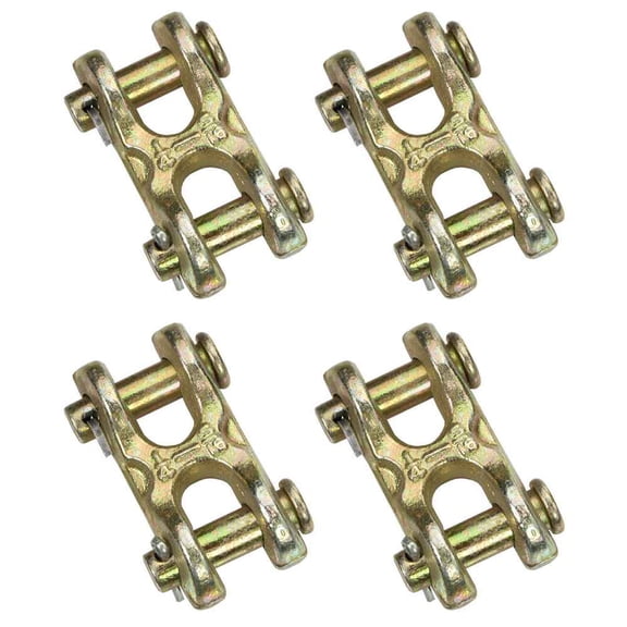 5/16" Double clevis hook -  Grade 70 - 4 Pack