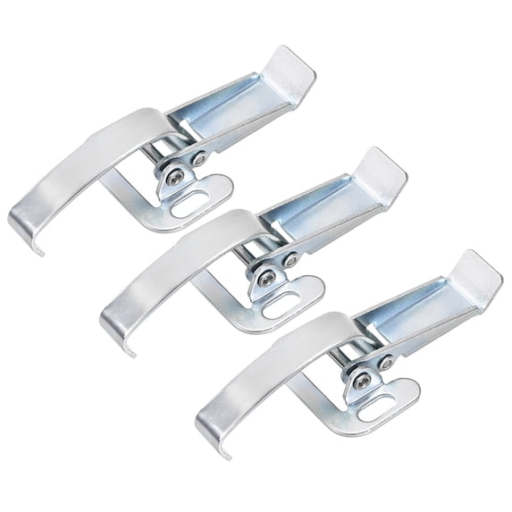 5.16" Galvanized Draw Toggle Latch with Spring-steel Hook - 3 Pcs