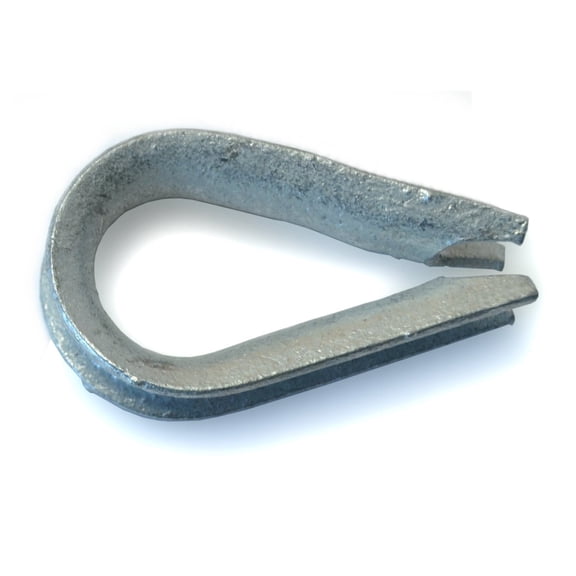 5/16" Galvanized Steel Wire Rope Thimbles (5 pcs.)